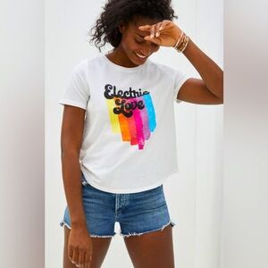 Anthropologie Electric Love tee. EUC Sz M